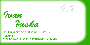 ivan huska business card